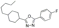 2-(4-FLUOROPHENYL)-5-(4-PENTYLCYCLOHEXYL)-1,3,4-OXADIAZOLE Struktur