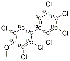 13C12-4-METHOXY-2,2',3,3',4',5,5'-HEPTACHLOROBIPHENYL Struktur