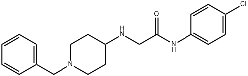 2-[(1-BENZYL-4-PIPERIDINYL)AMINO]-N-(4-CHLOROPHENYL)ACETAMIDE Struktur