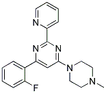 4-(2-FLUOROPHENYL)-6-(4-METHYLPIPERAZIN-1-YL)-2-PYRIDIN-2-YLPYRIMIDINE Struktur