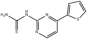 N-[4-(2-THIENYL)-2-PYRIMIDINYL]THIOUREA Struktur