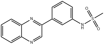 N-[3-(2-QUINOXALINYL)PHENYL]METHANESULFONAMIDE Struktur