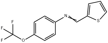 N-(2-THIENYLMETHYLENE)-4-(TRIFLUOROMETHOXY)ANILINE Struktur