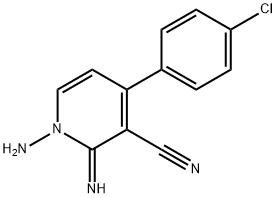 1-AMINO-4-(4-CHLOROPHENYL)-2-IMINO-1,2-DIHYDRO-3-PYRIDINECARBONITRILE Struktur