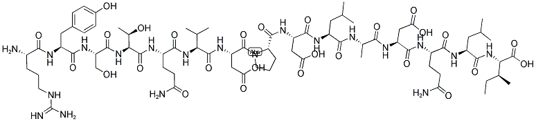 H-ARG-TYR-SER-THR-GLN-VAL-ASP-PRO-ASP-LEU-ALA-ASP-GLN-LEU-ILE-OH Struktur