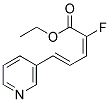 ETHYL 2-FLUORO-5-(3-PYRIDYL)PENTA(2-Z,4-E)DIENOATE Struktur