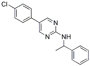 5-(4-CHLOROPHENYL)-N-(1-PHENYLETHYL)PYRIMIDIN-2-AMINE Struktur