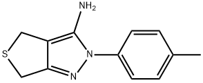 2-(4-METHYLPHENYL)-2,6-DIHYDRO-4H-THIENO[3,4-C]PYRAZOL-3-AMINE Struktur