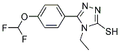 5-(4-DIFLUOROMETHOXY-PHENYL)-4-ETHYL-4 H-[1,2,4]TRIAZOLE-3-THIOL Struktur