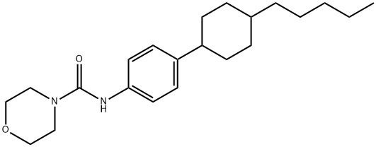 N-[4-(4-PENTYLCYCLOHEXYL)PHENYL]-4-MORPHOLINECARBOXAMIDE Struktur