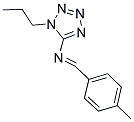 N-(4-METHYLBENZYLIDENE)-1-PROPYL-1H-TETRAZOL-5-AMINE Struktur