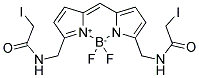 4,4-DIFLUORO-3,5-DI(IODOACETAMIDOMETHYL)-4-BORA-3A,4A-DIAZA-S-INDACENE Struktur