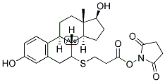 1,3,5(10)-ESTRATRIEN-3,17-BETA-DIOL 7-CARBOXY-THIOETHER-N-HYDROXYSUCCINIMIDE Struktur