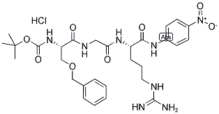 BOC-O-BENZYL-L-SERYL-GLYCYL-L-ARGININE-4-NITROANILIDE HYDROCHLORIDE Struktur