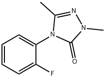 4-(2-FLUOROPHENYL)-2,5-DIMETHYL-2,4-DIHYDRO-3H-1,2,4-TRIAZOL-3-ONE Struktur