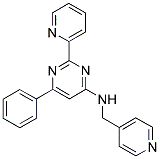 6-PHENYL-2-PYRIDIN-2-YL-N-(PYRIDIN-4-YLMETHYL)PYRIMIDIN-4-AMINE Struktur