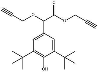 2-PROPYNYL 2-[3,5-DI(TERT-BUTYL)-4-HYDROXYPHENYL]-2-(2-PROPYNYLOXY)ACETATE Struktur