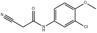 N-(3-CHLORO-4-METHOXY-PHENYL)-2-CYANO-ACETAMIDE Struktur