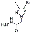 (4-BROMO-3-METHYL-PYRAZOL-1-YL)-ACETIC ACID HYDRAZIDE Struktur