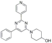 1-(6-PHENYL-2-PYRIDIN-4-YLPYRIMIDIN-4-YL)PIPERIDIN-4-OL Struktur