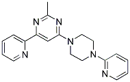 2-METHYL-4-PYRIDIN-2-YL-6-(4-PYRIDIN-2-YLPIPERAZIN-1-YL)PYRIMIDINE Struktur