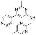 2-METHYL-N-[(5-METHYLPYRIMIDIN-2-YL)METHYL]-6-PYRIDIN-4-YLPYRIMIDIN-4-AMINE Struktur