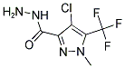 4-CHLORO-1-METHYL-5-TRIFLUOROMETHYL-1 H-PYRAZOLE-3-CARBOXYLIC ACID HYDRAZIDE Struktur