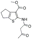 2-(3-OXO-BUTYRYLAMINO)-5,6-DIHYDRO-4H-CYCLOPENTA[B]THIOPHENE-3-CARBOXYLIC ACID METHYL ESTER Struktur