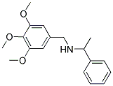 (1-PHENYL-ETHYL)-(3,4,5-TRIMETHOXY-BENZYL)-AMINE Struktur