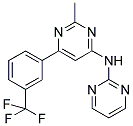 N-(2-METHYL-6-[3-(TRIFLUOROMETHYL)PHENYL]PYRIMIDIN-4-YL)PYRIMIDIN-2-AMINE Struktur