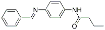 N-(4-(BENZYLIDENEAMINO)PHENYL)BUTANAMIDE Struktur