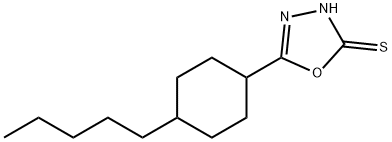 5-(4-PENTYLCYCLOHEXYL)-1,3,4-OXADIAZOL-2-YLHYDROSULFIDE Struktur