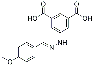 N-(3,5-DICARBOXYPHENYL)-4-METHOXYALDEHYDE HYDRAZONE Struktur