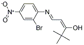 1-((2-BROMO-4-NITROPHENYL)IMINO)-4,4-DIMETHYL-2-PENTEN-3-OL Struktur