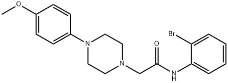 N-(2-BROMOPHENYL)-2-[4-(4-METHOXYPHENYL)PIPERAZINO]ACETAMIDE Struktur