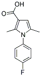 1-(4-FLUORO-PHENYL)-2,5-DIMETHYL-1H-PYRROLE-3-CARBOXYLIC ACID Struktur