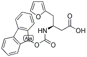 FMOC-(S)-3-AMINO-4-(2-FURYL)BUTANOIC ACID Struktur