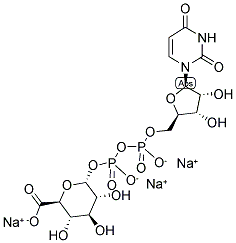 UDP-ALPHA-D-GLUCURONATE, TRISODIUM SALT Struktur