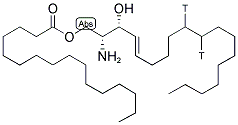 N-PALMITOYL-D-ERYTHRO-SPHINGOSINE [PALMITOYL-9,10-3H] Struktur