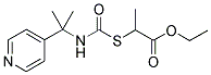 N-[DIMETHYL-(PYRIDIN-4-YL)METHYL]THIOCARBAMIC ACID, S-(1-ETHOXY-1-OXOPROP-2-YL) ESTER Struktur