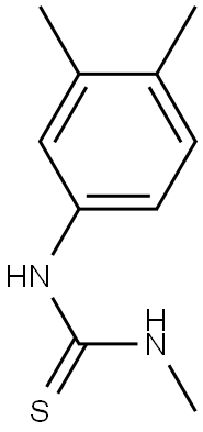 N-(3,4-DIMETHYLPHENYL)-N'-METHYLTHIOUREA Struktur