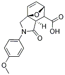 3-(4-METHOXYPHENYL)-4-OXO-10-OXA-3-AZATRICYCLO[5.2.1.0(1,5)]DEC-8-ENE-6-CARBOXYLIC ACID