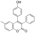 4-(4'-HYDROXYPHENYL)-6-METHYL-3-PHENYL COUMARIN Struktur