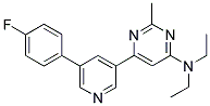 N,N-DIETHYL-6-[5-(4-FLUOROPHENYL)PYRIDIN-3-YL]-2-METHYLPYRIMIDIN-4-AMINE Struktur