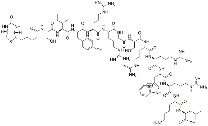 BIOTIN-SIYRRGSRRWRKL Struktur