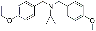 N-CYCLOPROPYL-2,3-DIHYDRO-N-(4-METHOXYBENZYL)-5-BENZOFURANMETHANAMINE Struktur