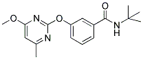 N-(TERT-BUTYL)-3-[(4-METHOXY-6-METHYLPYRIMIDIN-2-YL)OXY]BENZAMIDE Struktur