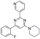 4-(2-FLUOROPHENYL)-6-PIPERIDIN-1-YL-2-PYRIDIN-3-YLPYRIMIDINE Struktur