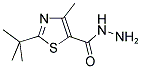 2-TERT-BUTYL-4-METHYL-THIAZOLE-5-CARBOXYLIC ACID HYDRAZIDE Struktur