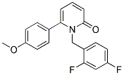 1-(2,4-DIFLUOROBENZYL)-6-(4-METHOXYPHENYL)PYRIDIN-2(1H)-ONE Struktur